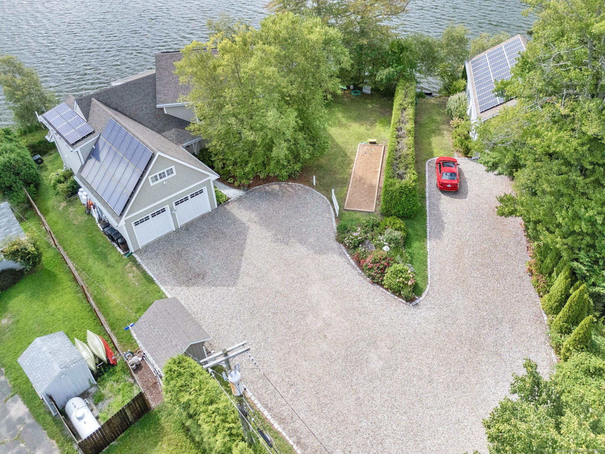 Image 2Aerial View: Aerial view of Main House (left) and Cottage (right)