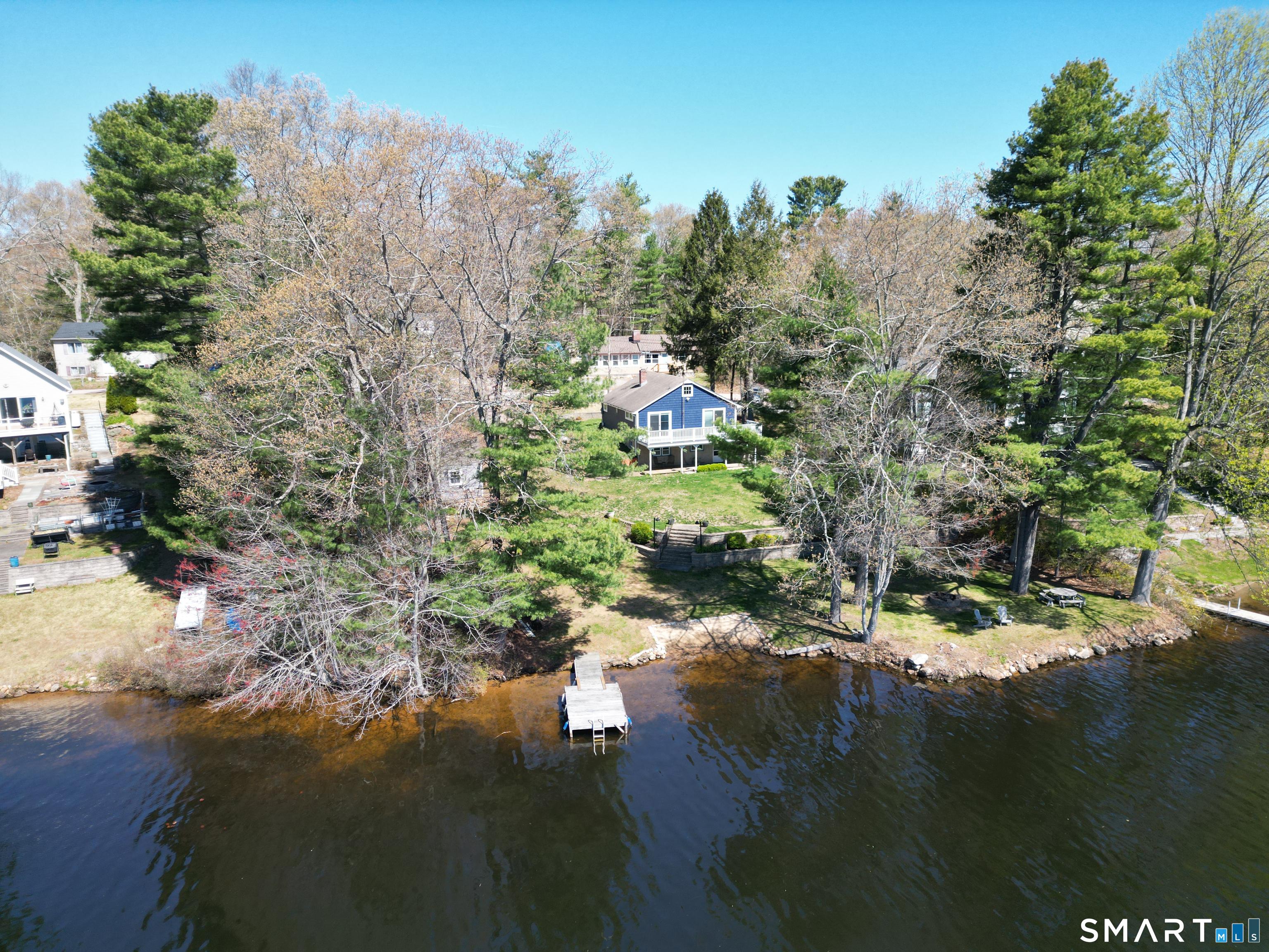 Image 1Lake: Lakefront Home, Moodus Reservoir, Private Dock and Beach, 3 Bedrooms!