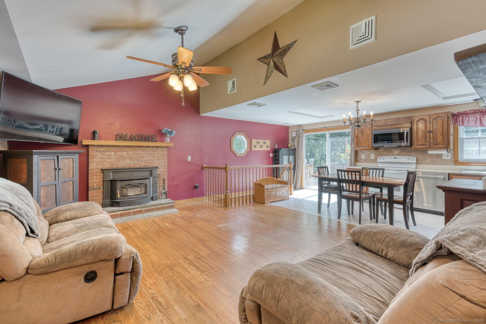 Image 4: Living Room open to Kitchen