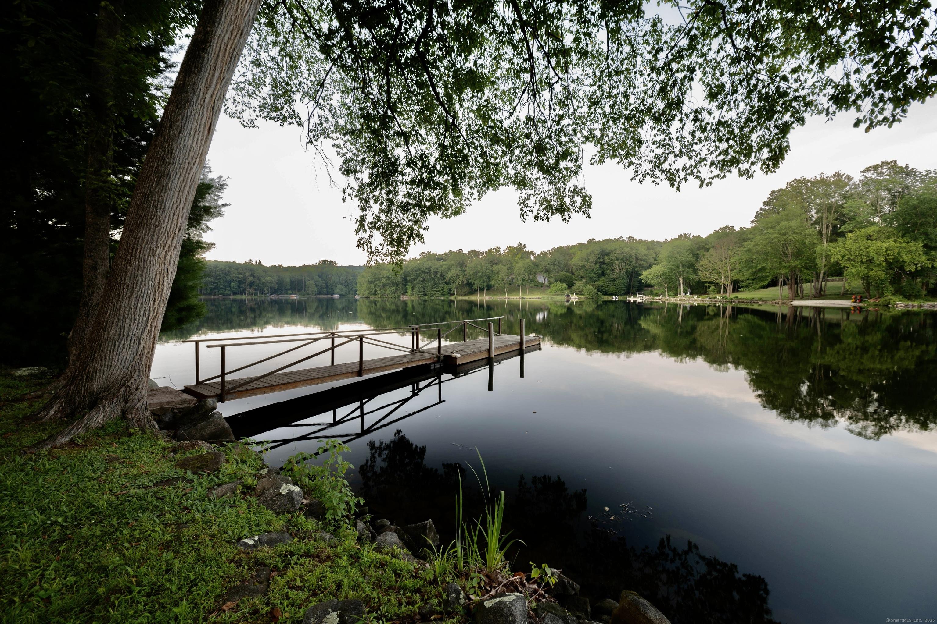 Image 3Lake: Peaceful twilight view of the lake and private dock