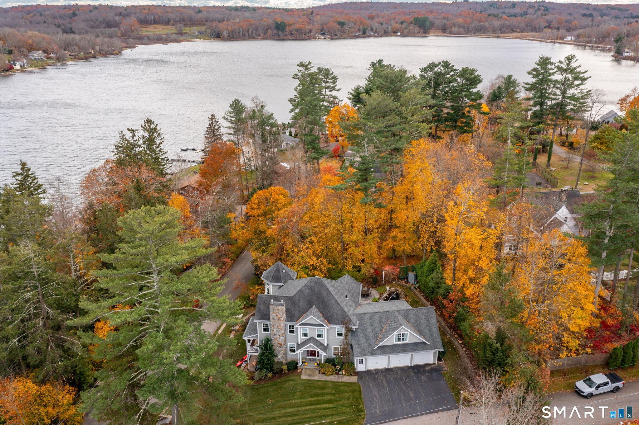 Image 2Aerial View: HOME AND LAKE VIEWS