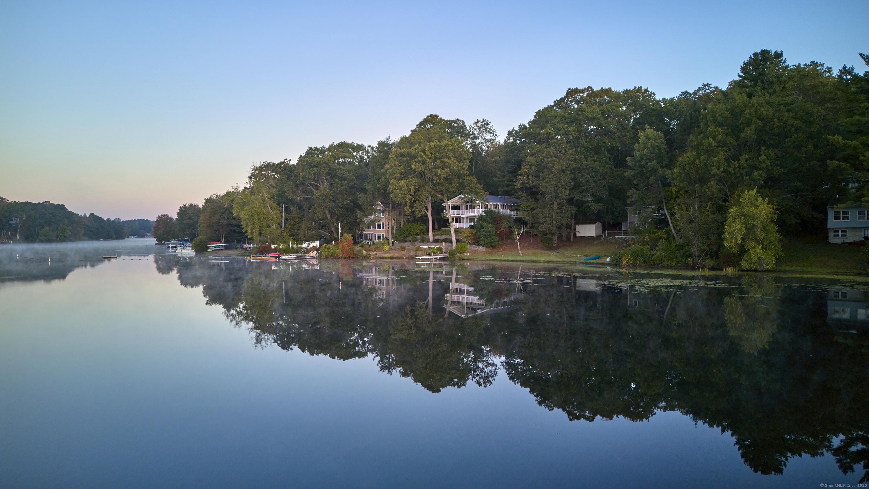 Image 1Waterfront: Waterfront Sanctuary - The calm of Moodus Reservoir greets you each morning.