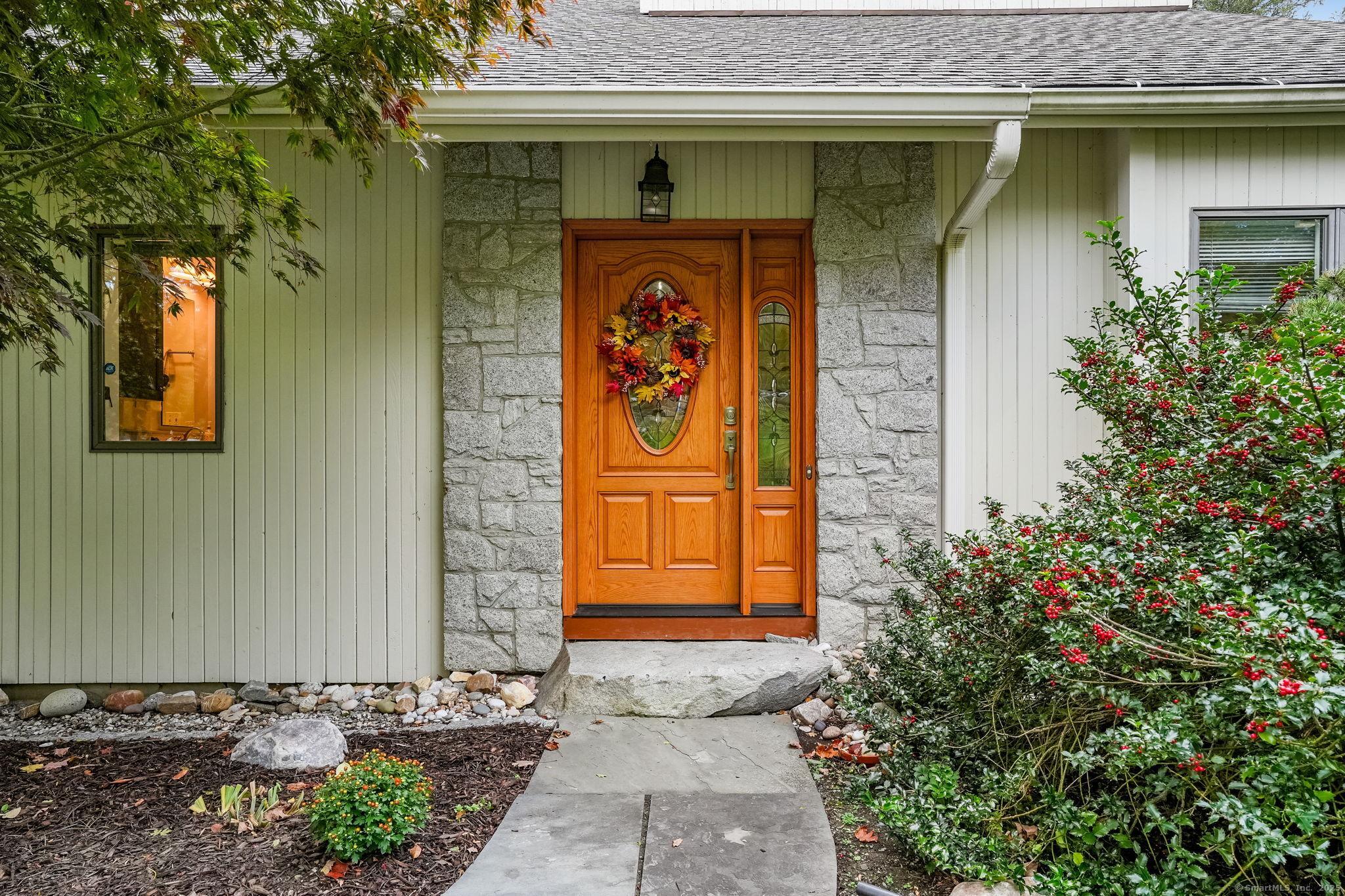 Image 3: Solid Wood Front Door