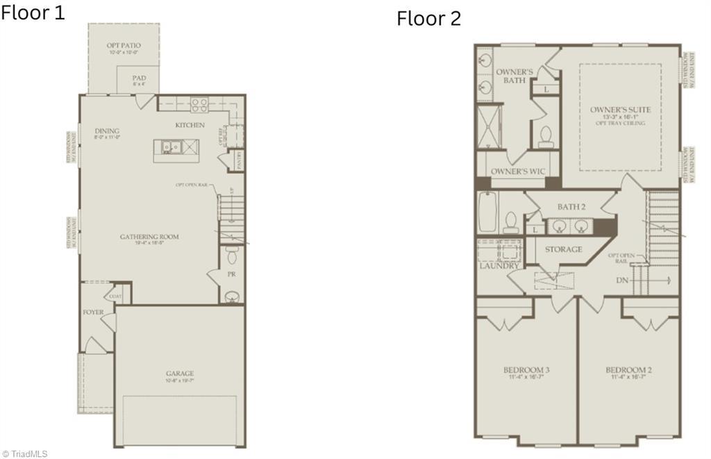 Image 2: Floor Plan Level 1 and 2