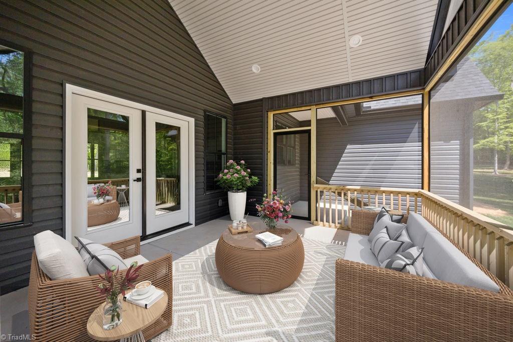 Image 2: Staged Back Porch