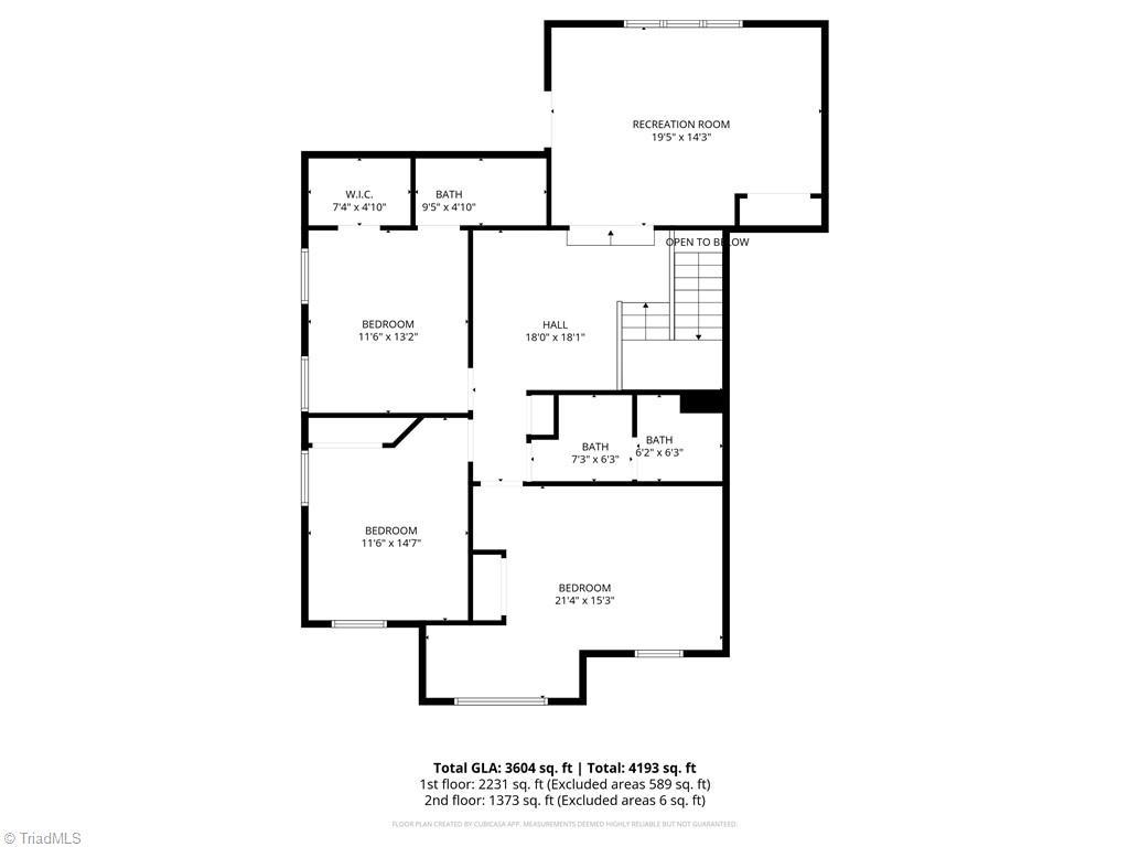 Image 4: Second Level Floorplan.