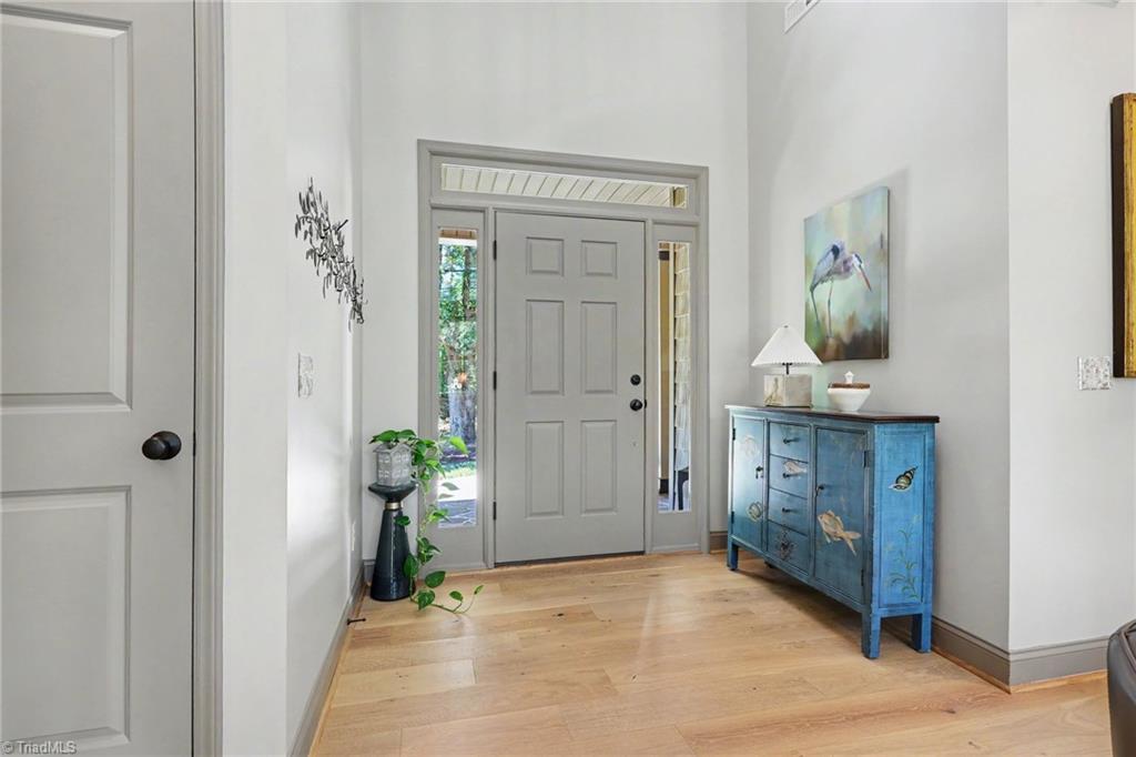 Image 4: Foyer showing the new engineered wooden flooring
