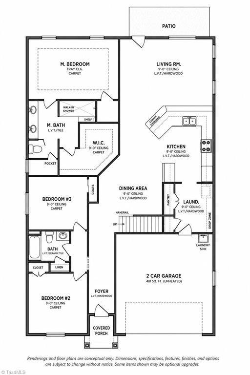 Image 2: Floor plans, elevations, renderings, dimensions, features, and specifications are for illustrative purposes only and are subject to change without notice. Features shown may be optional and are not included in the base price.