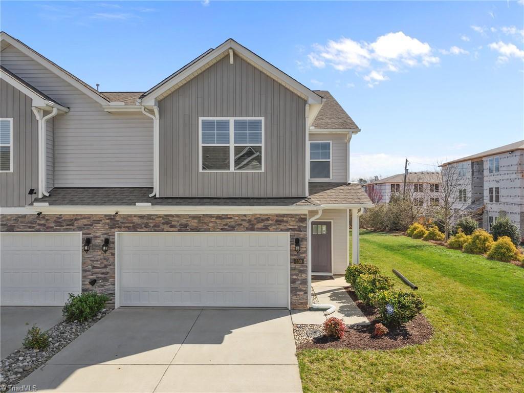 Image 1: Front view of the townhome.