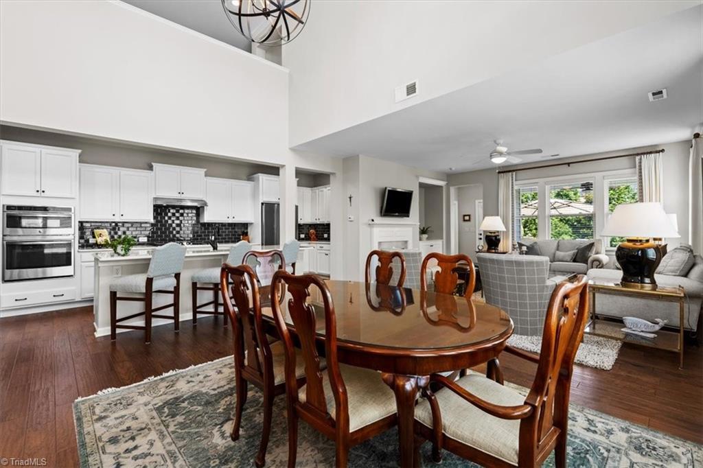 Image 3: Open Kitchen-Dining-Living areas (furnished view)