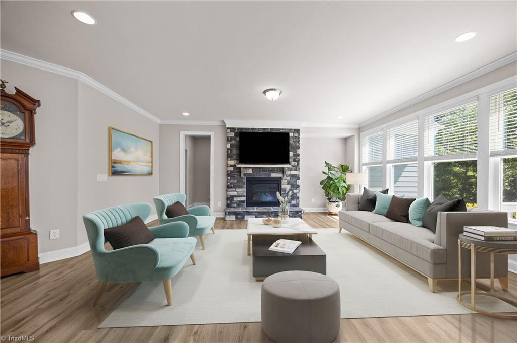 Image 2: Virtually Staged Living Room