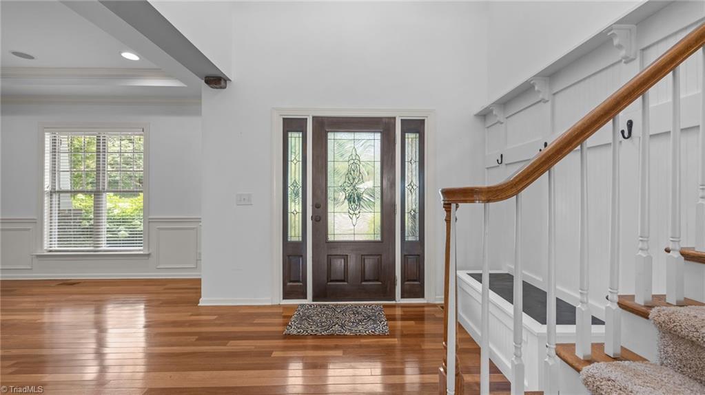 Image 4: View of Front door & Stairs to 2nd floor
