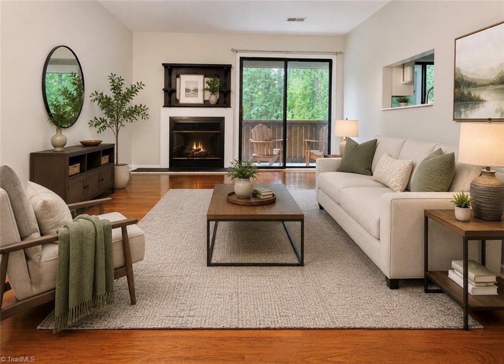 Image 3: virtually staged living area
