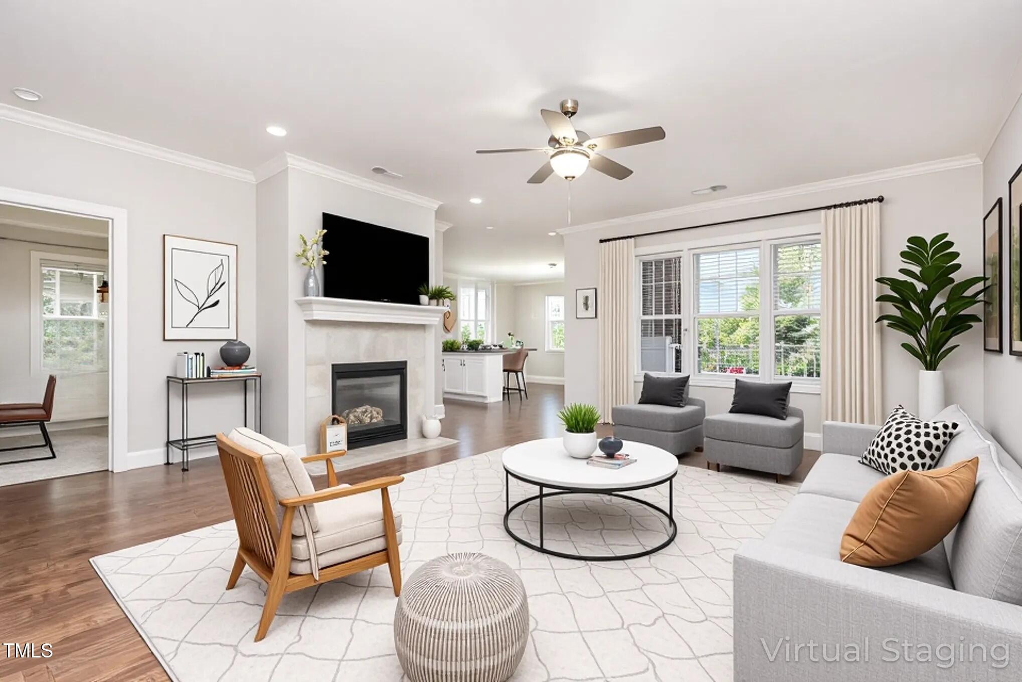 Image 4: Living Room-Virtually Staged