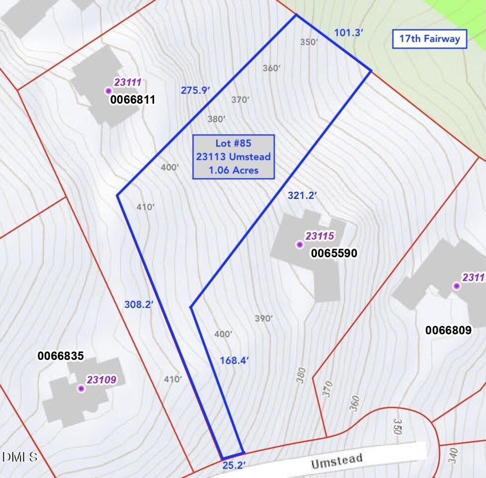 Image 1: Lot #85 - 23113 Umstead &ndash; GIS Map