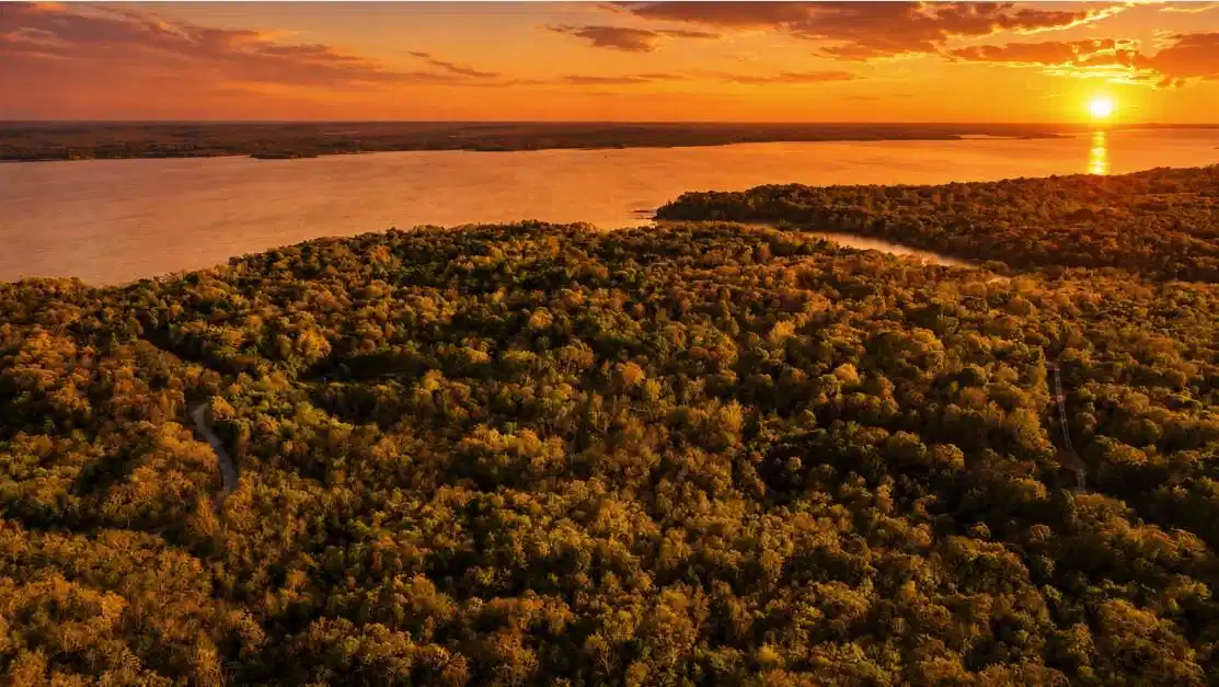 Image 1: Aerial View from Lot Perspective