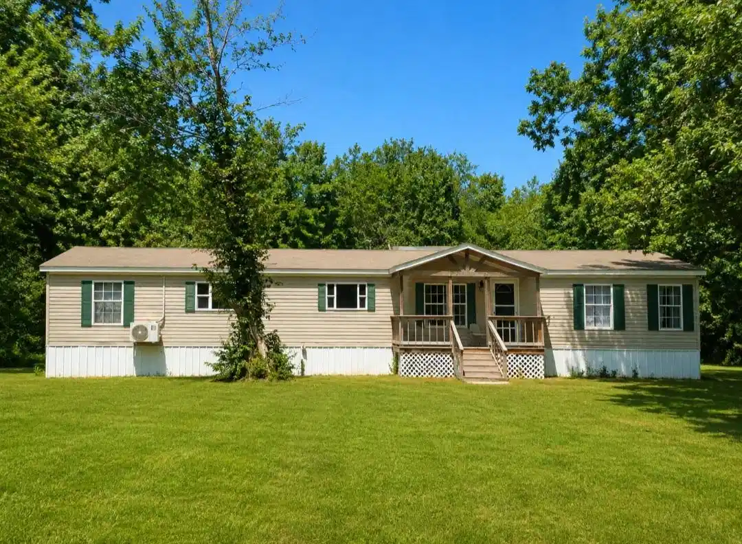 Image 1: Single-story residence featuring light-colored sid