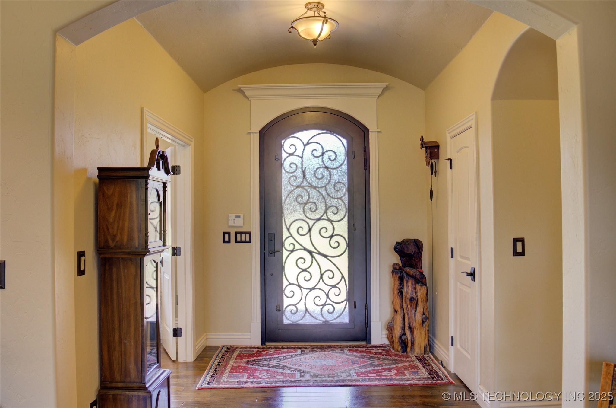 Image 3: Entry with steel door.