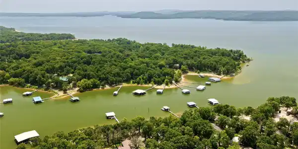 Image 4: Aerial perspective showcasing an expansive lakefro