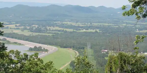 Image 3: Area directly behind dam