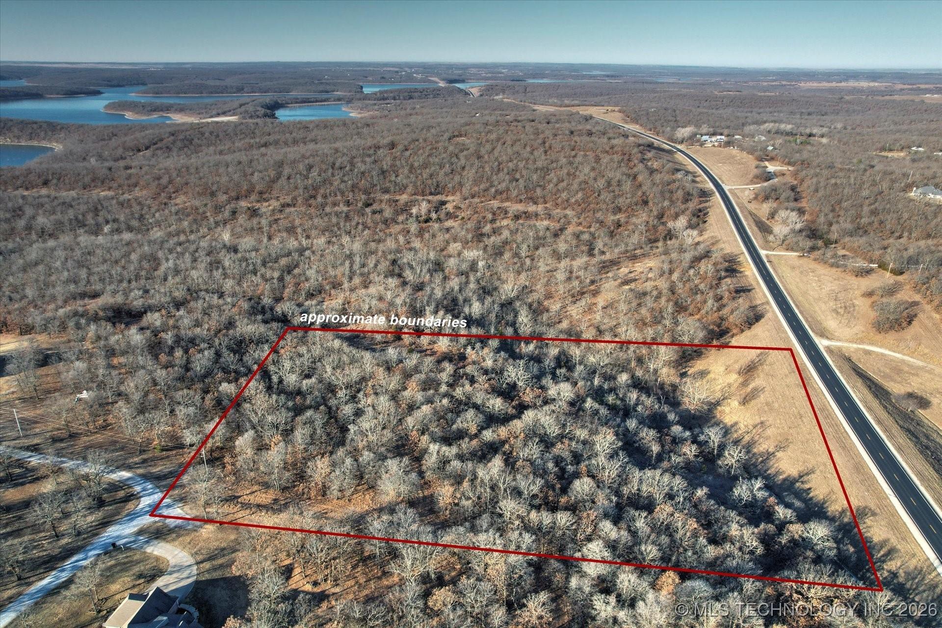 Image 3: Aerial view with approximate parcel bounds.