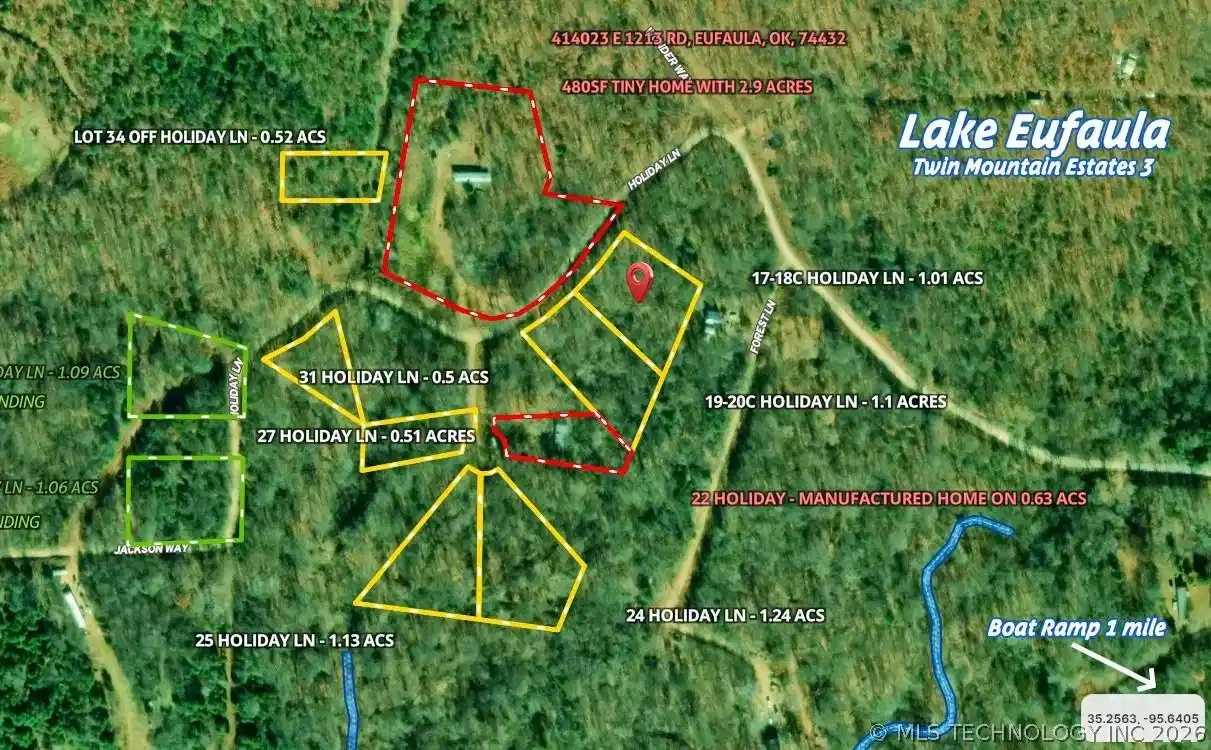 Image 1: Aerial Map of Twin Mountain Estates
