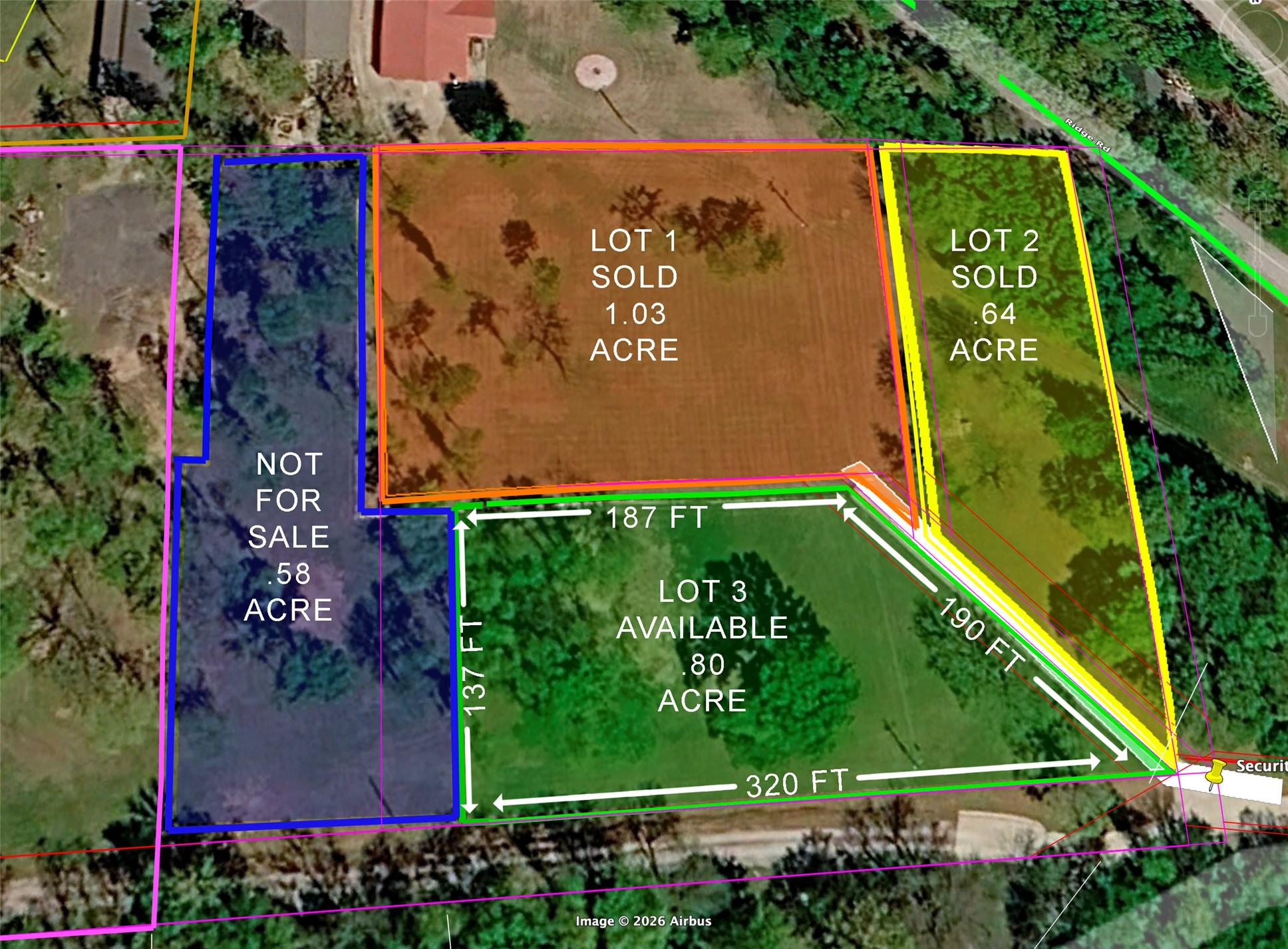 Image 3: Property Subdivision Map. Illustrating lot dimensi
