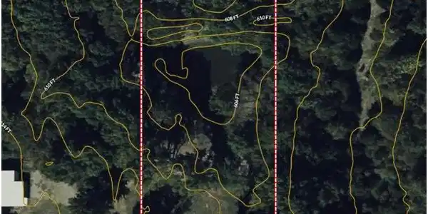 Image 2: Topographic Map. Illustrating contour lines and bo