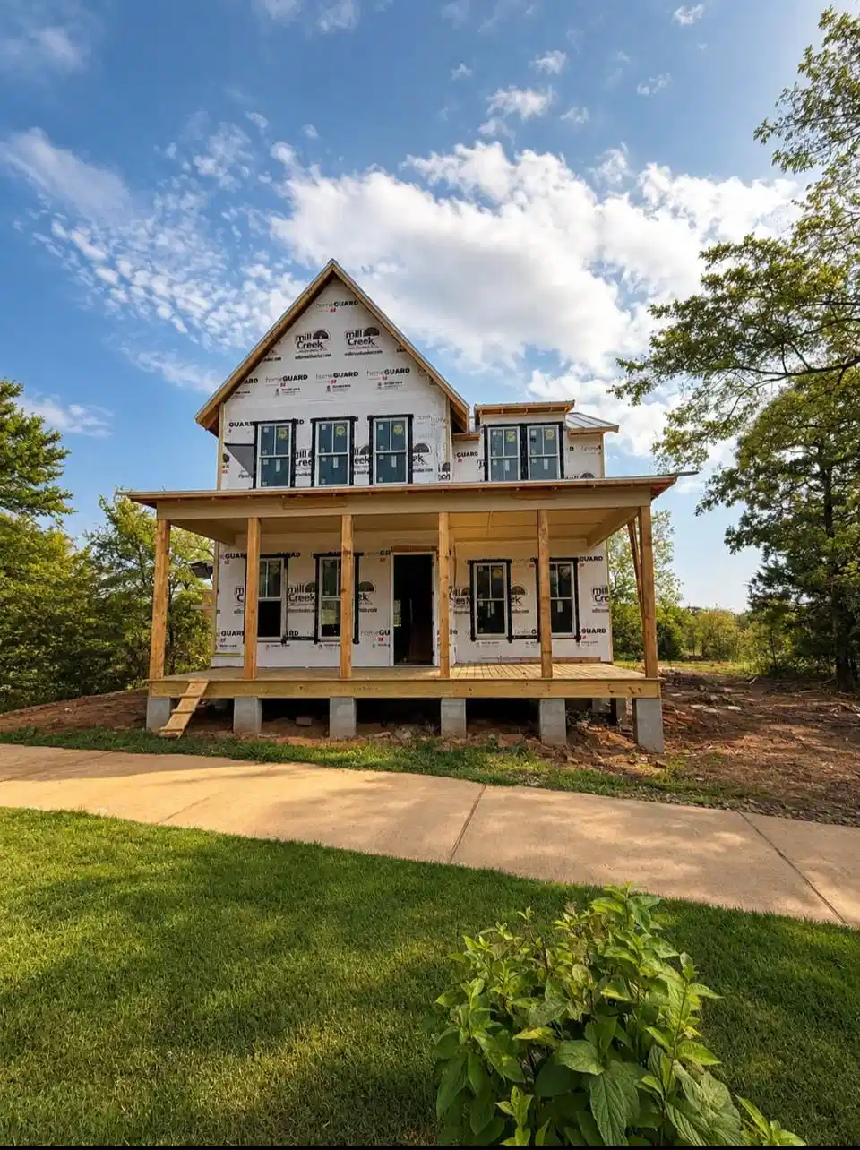 Image 1: Two-story residential structure with a gabled roof