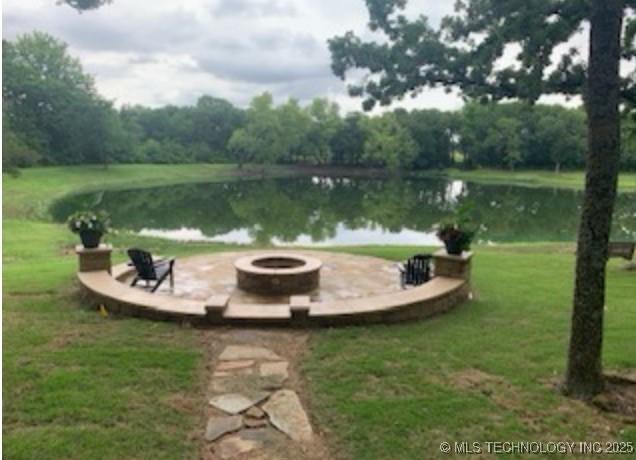 Image 2: Firepit by Pond