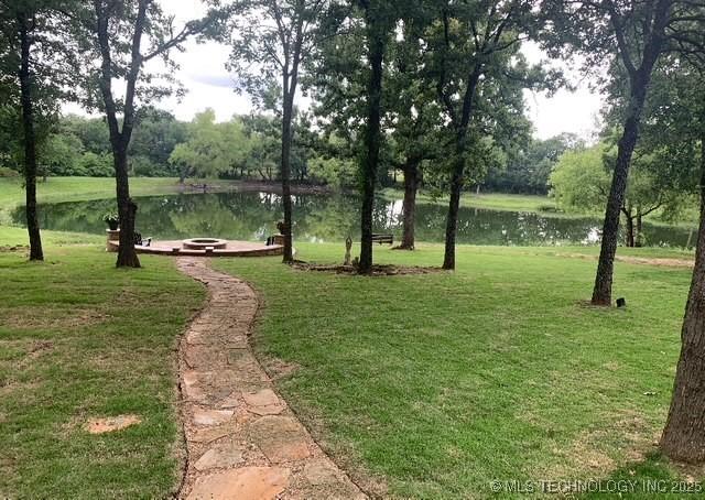 Image 3: Flagstone Path to Pond
