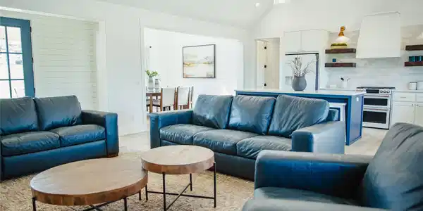 Image 2: White shiplap accent wall, vaulted ceilings, reces