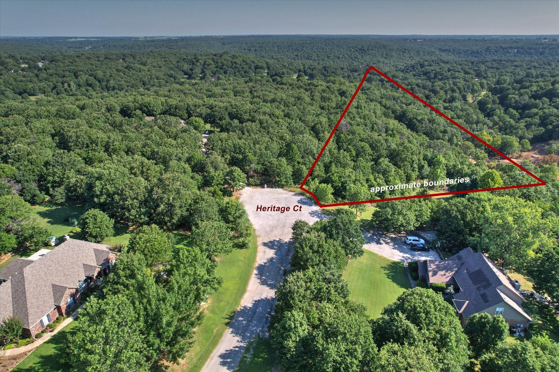 Image 1: Wooded lot with abundant mature trees and natural