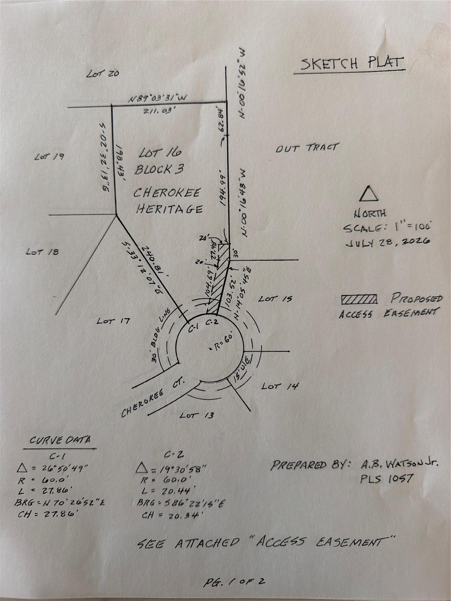 Image 3: Sketch Plat. Illustrating the property boundaries