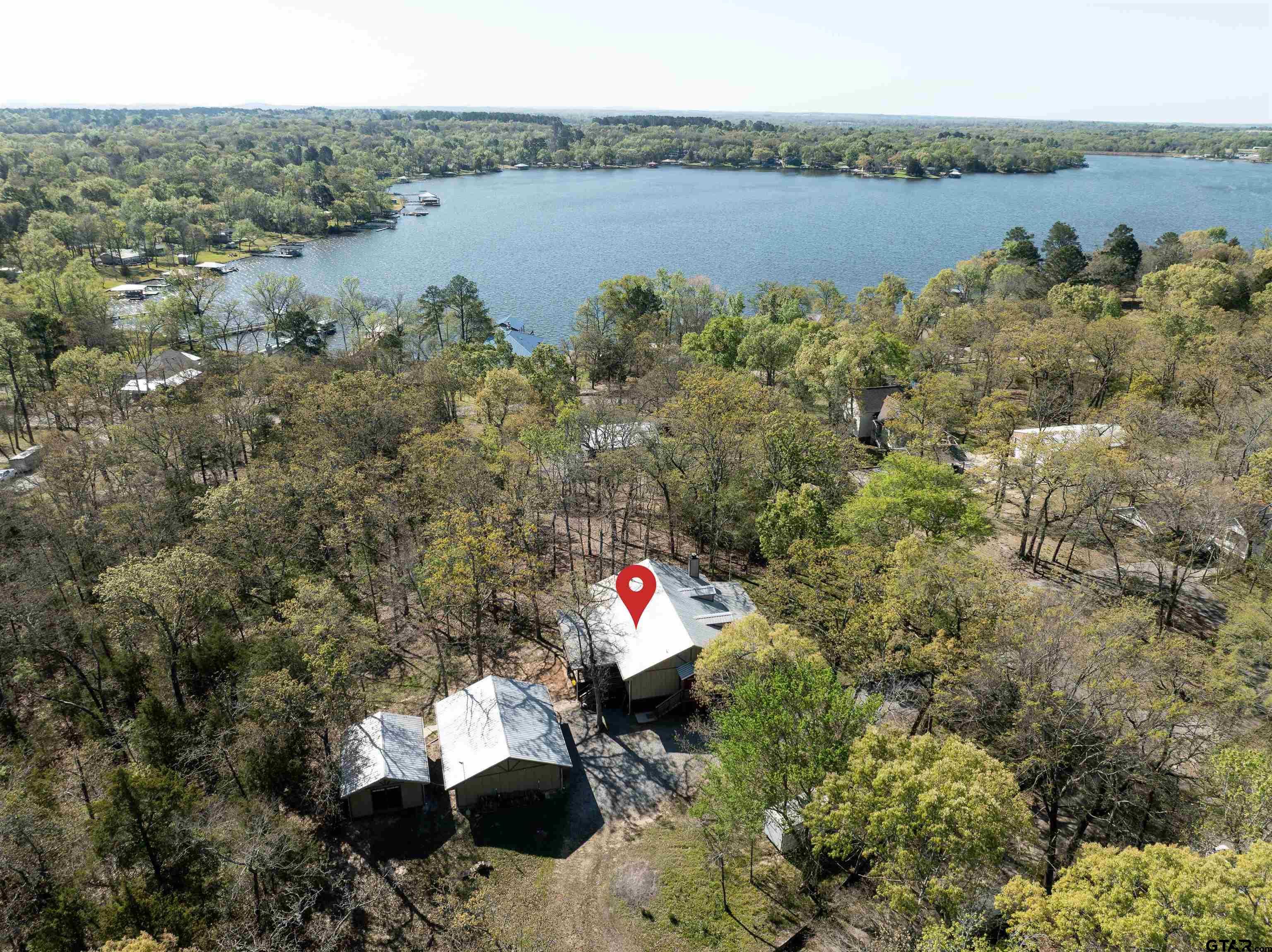 Image 2: Lake view is great, View of property from above
