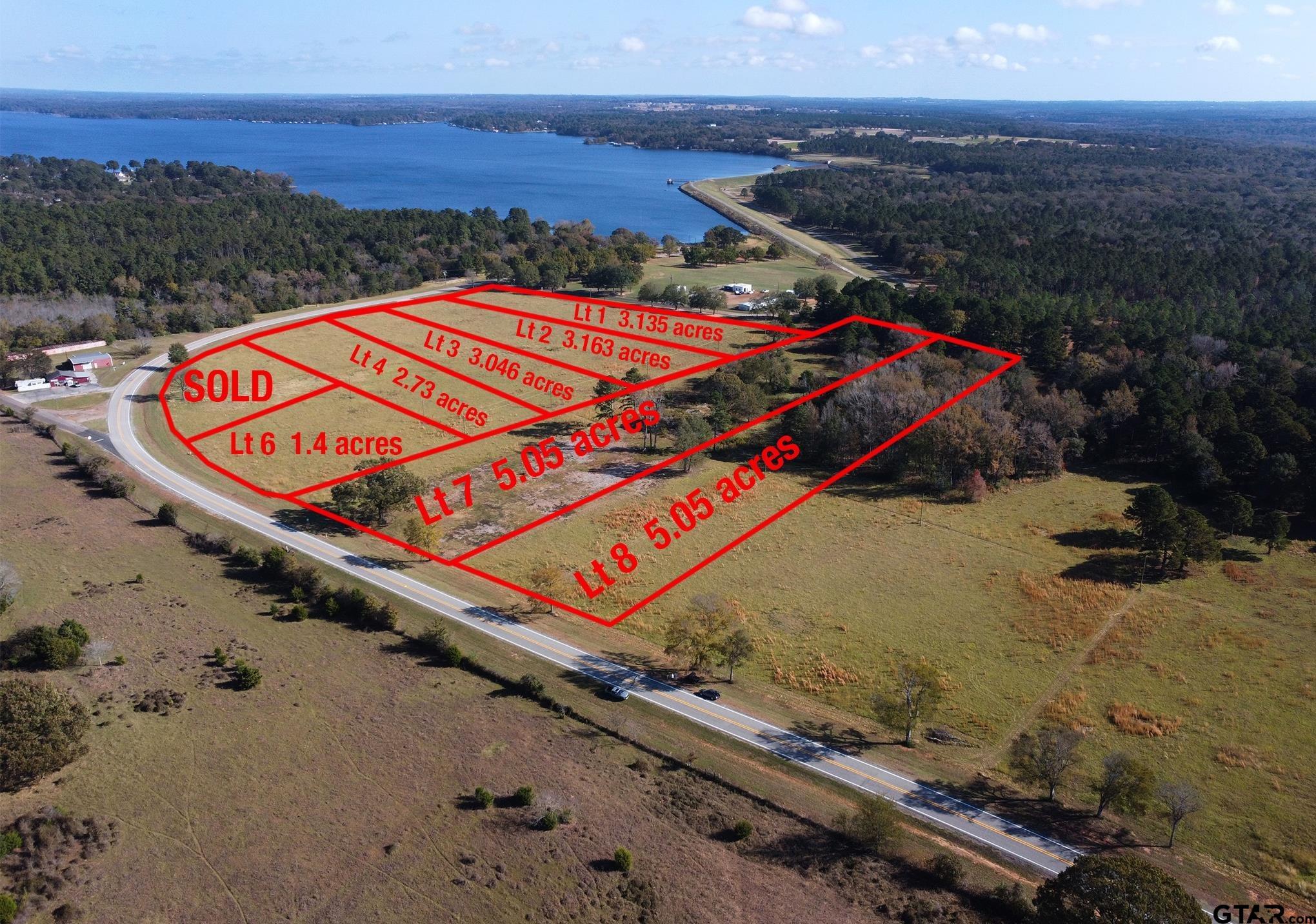 Image 2: Aerial view with Lake Palestine