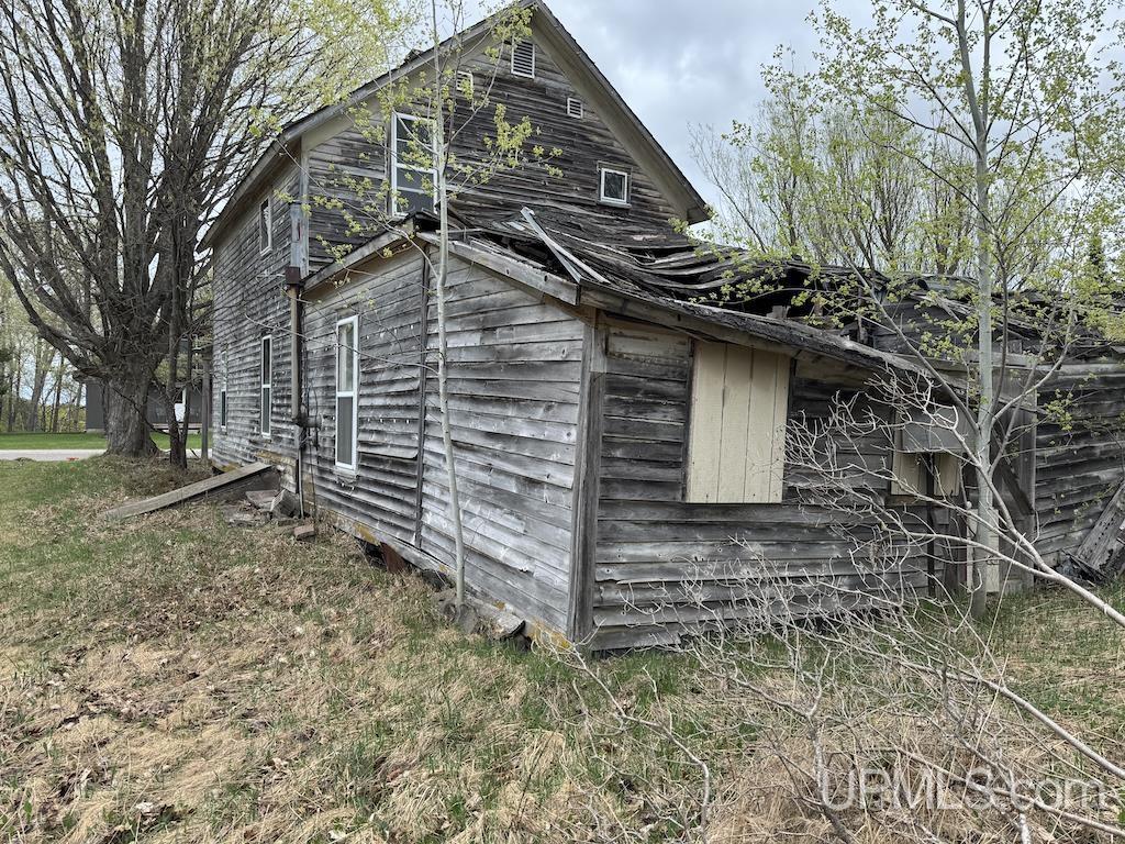 Image 3: Demo required for back of house and major restoration required for main house., Back of Main House