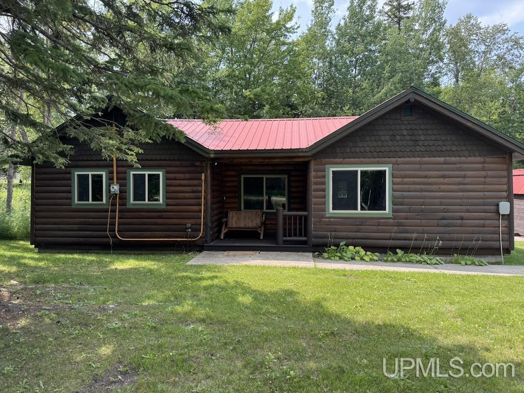 Image 0: Year round cabin near snow mobile trails, hiking trails, Lake Superior and Nature in Abundance! County maintained road., Front