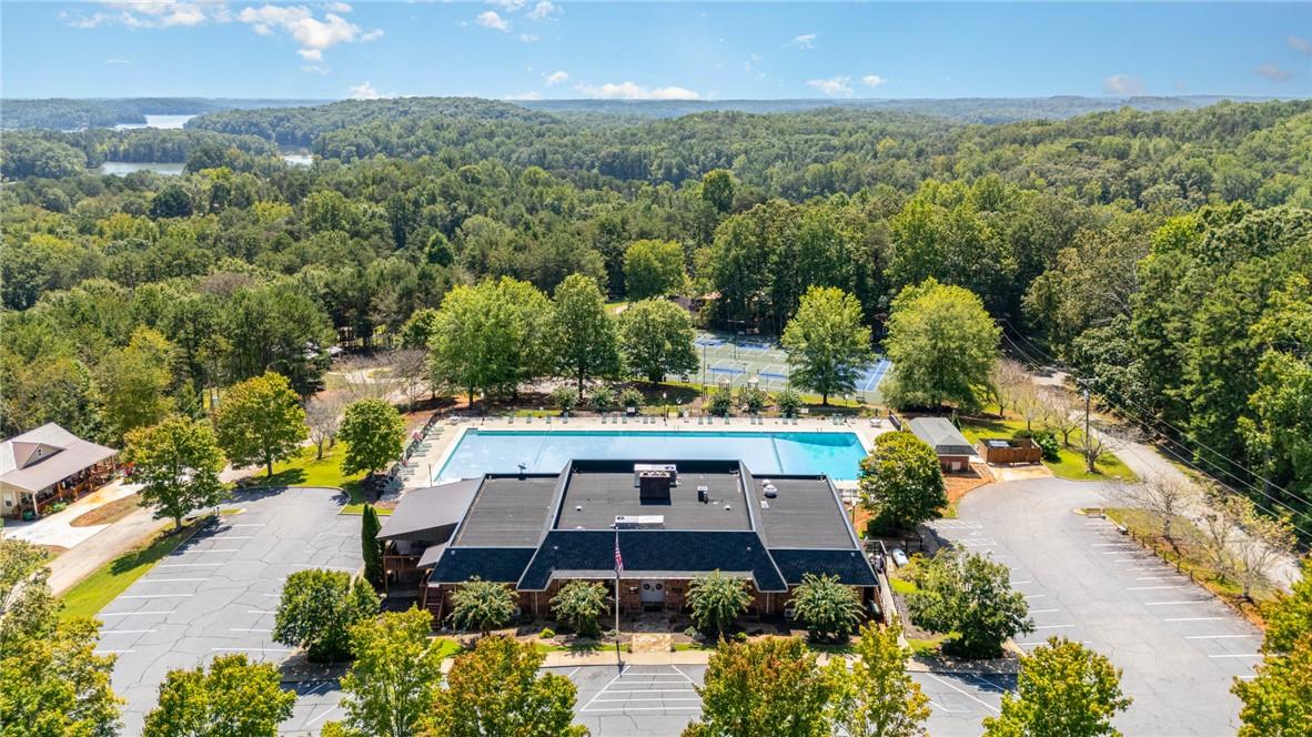 Image 3: An aerial view showcases the community amenities s