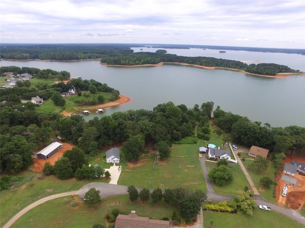 Image 2: Aerial view reveals vast lakefront properties nest