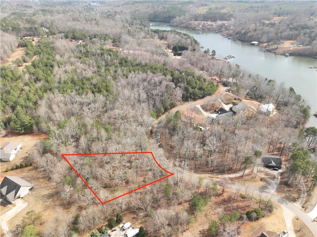 Image 3: This scenic wooded lot offers an opportunity to bu