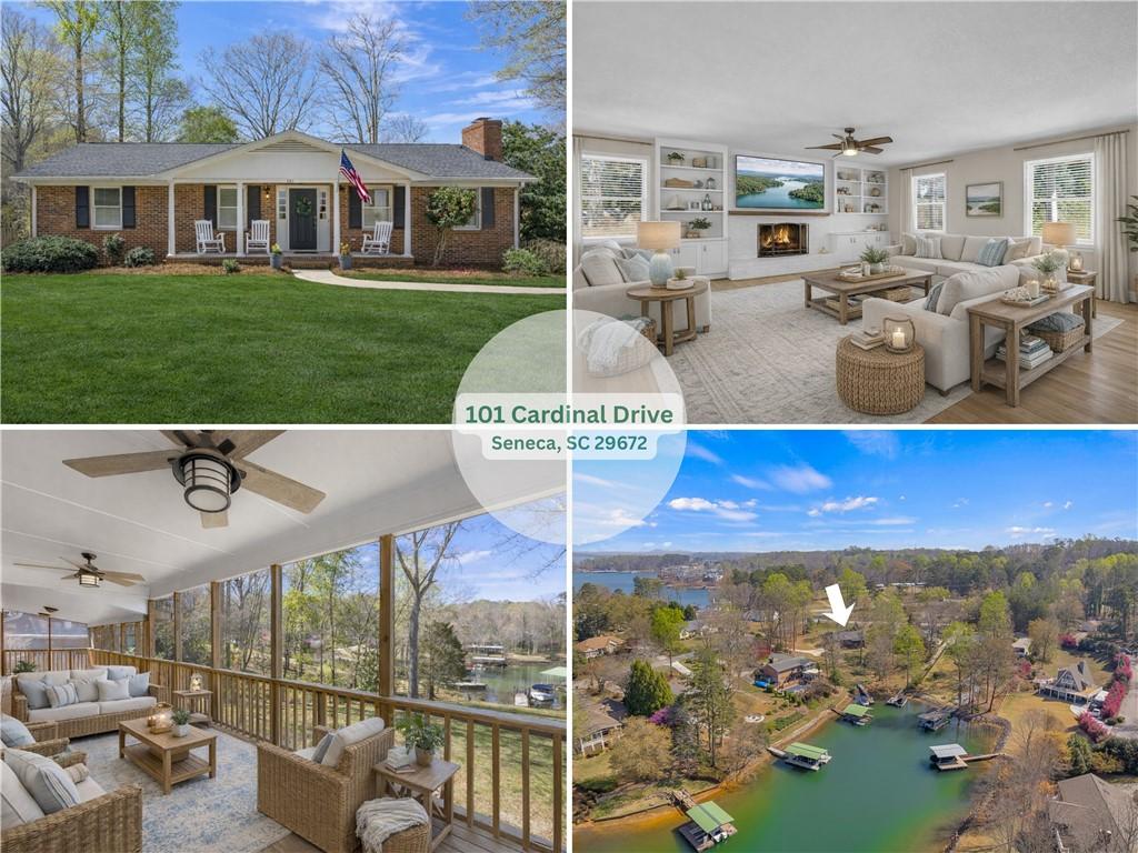 Image 1: This captivating home offers a serene lakefront se