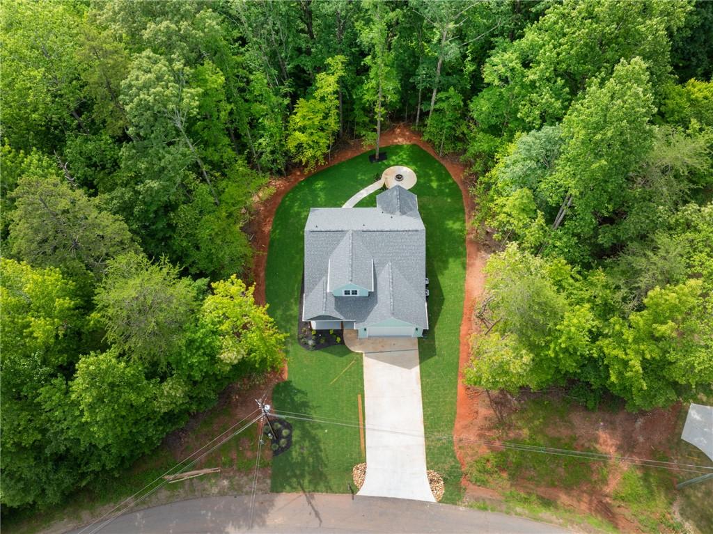 Image 3: An aerial perspective reveals a private home nestl