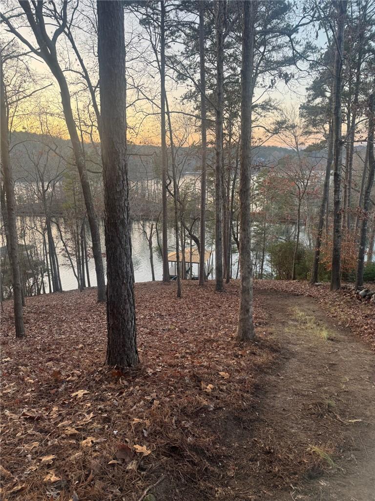 Image 2: This serene wooded lot offers direct access to a t