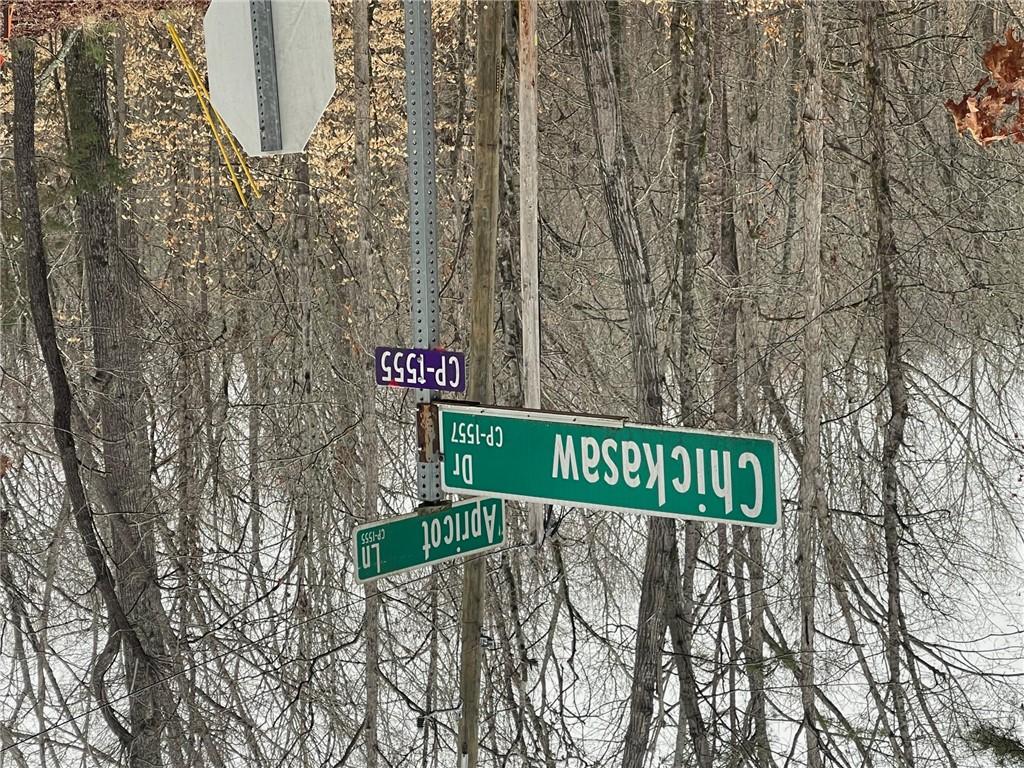 Image 2: This scenic image captures a peaceful road sign am