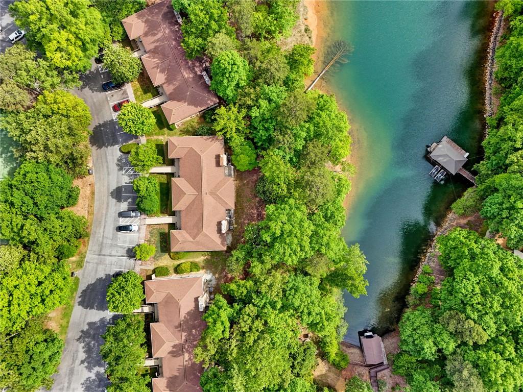 Image 3: This scenic aerial view captures residential prope