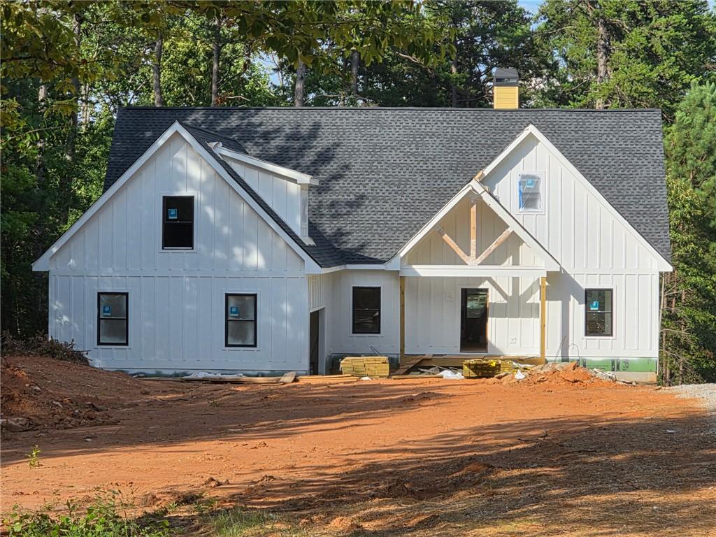 Image 2: A new construction home awaits finishing touches w