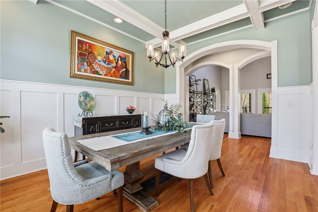 Image 4: This elegant dining area boasts architectural deta