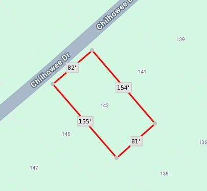 Image 2: A precisely mapped lot outline with frontage along