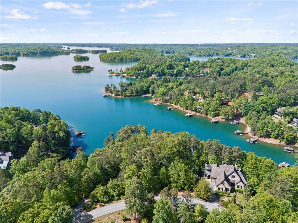 Image 2: An aerial perspective reveals a beautiful lakefron